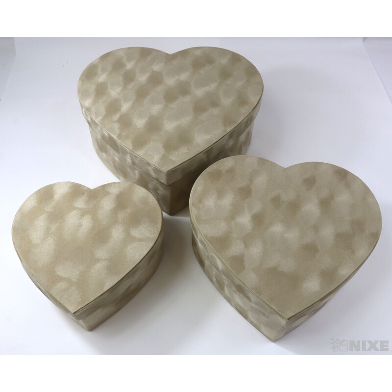 KRABICE SRDCE 28x12cm 27x11 20x8*MIX BAREV