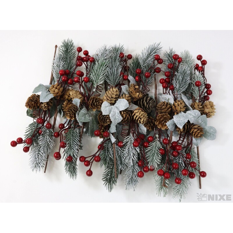 JEŘABINA 24cm 12ks*ČERVENÁ