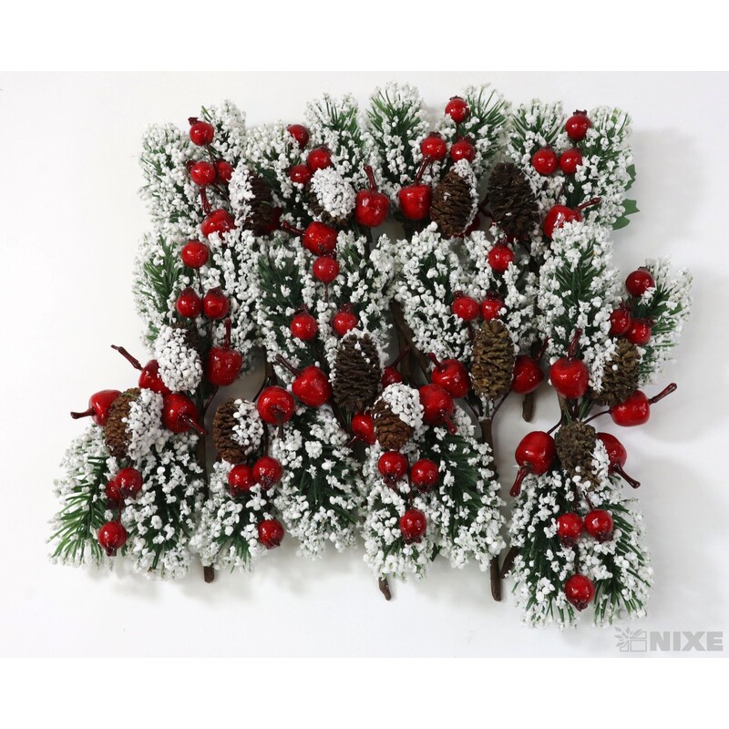 JEŘABINA 15cm 12ks*ČERVENÁ