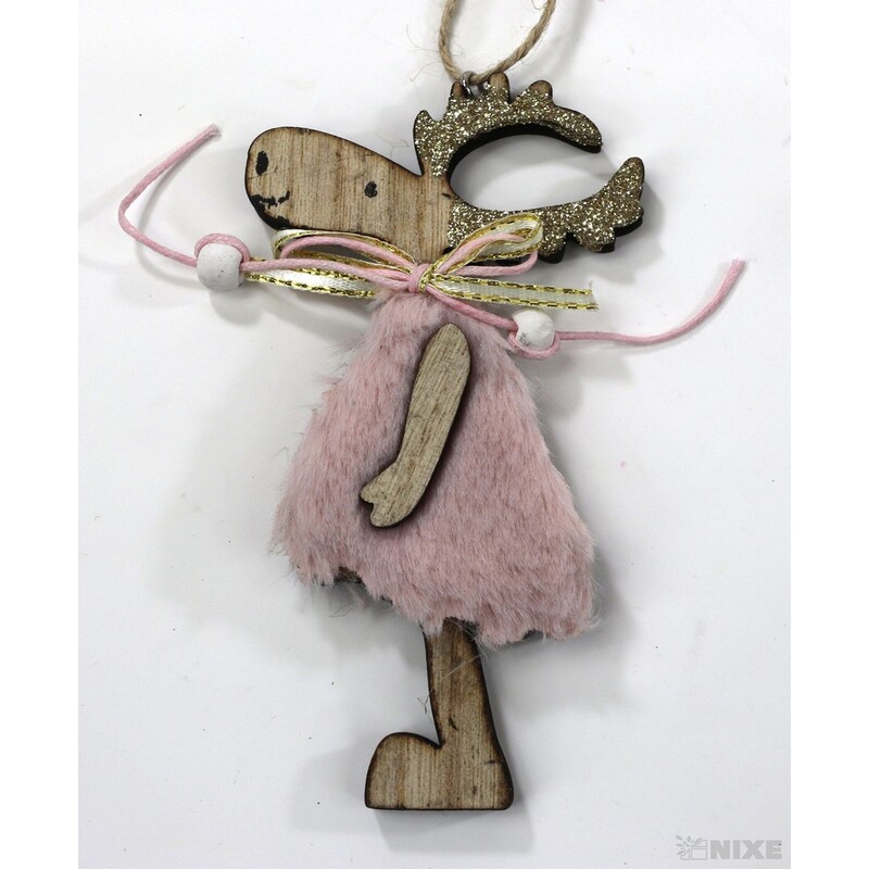 ZÁVĚS SOB 12cm*RŮŽOVÁ