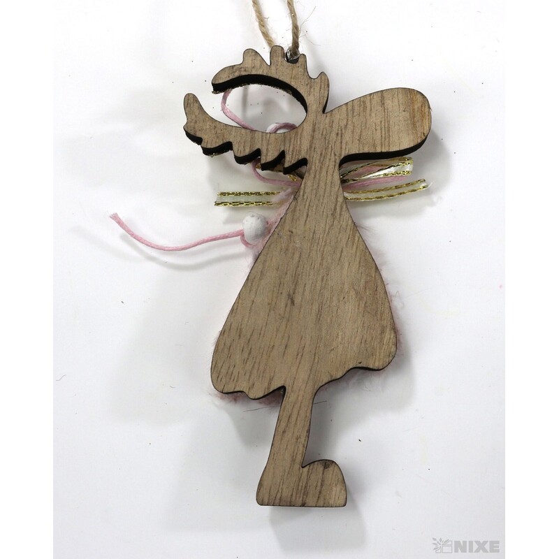 ZÁVĚS SOB 12cm*RŮŽOVÁ