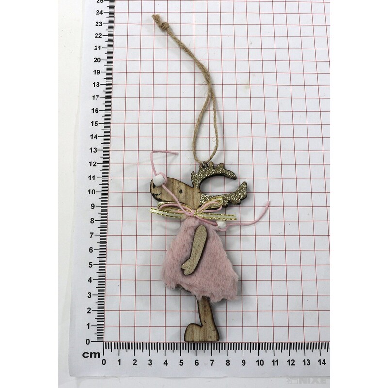 ZÁVĚS SOB 12cm*RŮŽOVÁ