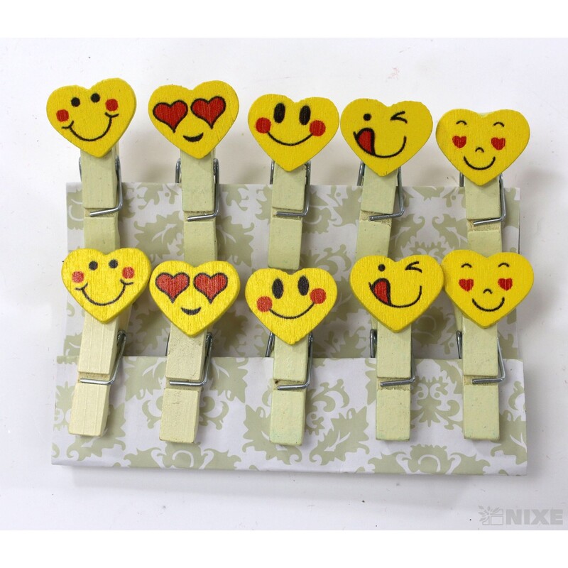 KOLÍČEK SMAJLÍK 1,5cm 10ks*