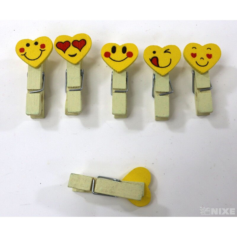 KOLÍČEK SMAJLÍK 1,5cm 10ks*