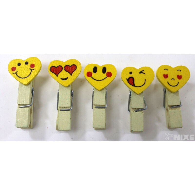 KOLÍČEK SMAJLÍK 1,5cm 10ks*