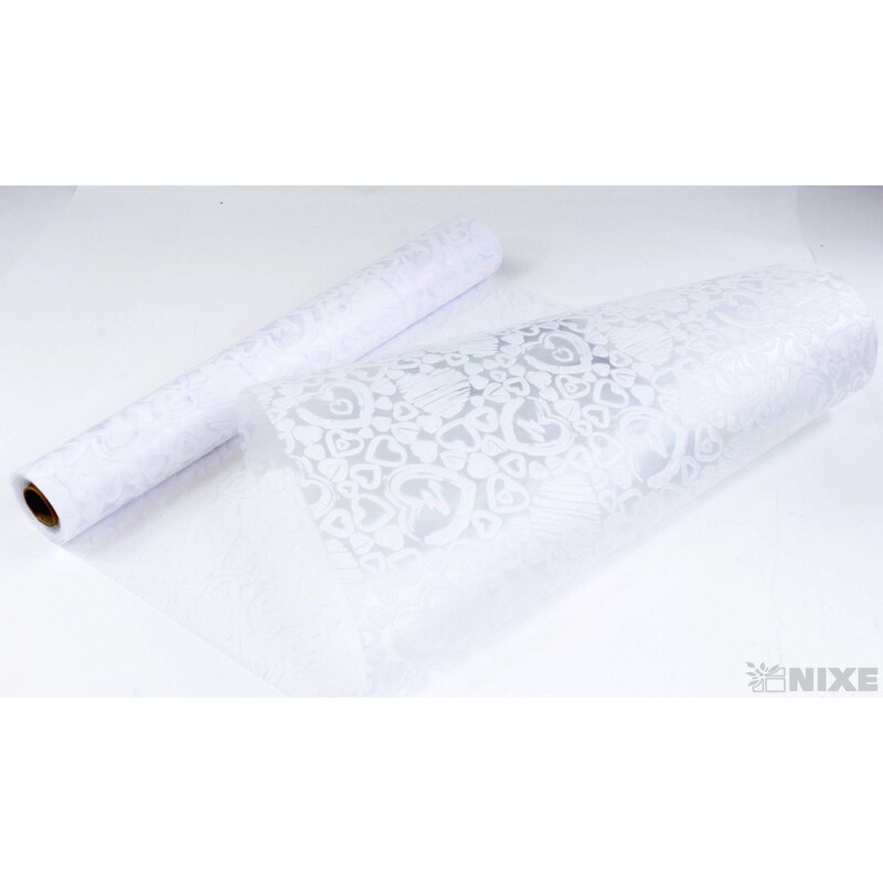 T052 SRDCE 49cmx5yd*BÍLÁ