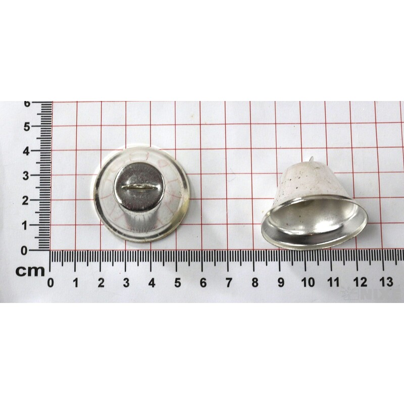 ZVONEČEK 3cm 100ks*STŘÍBRNÁ