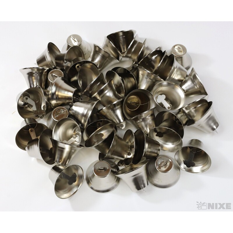 ZVONEČEK 4,5cm 50ks*STŘÍBRNÁ