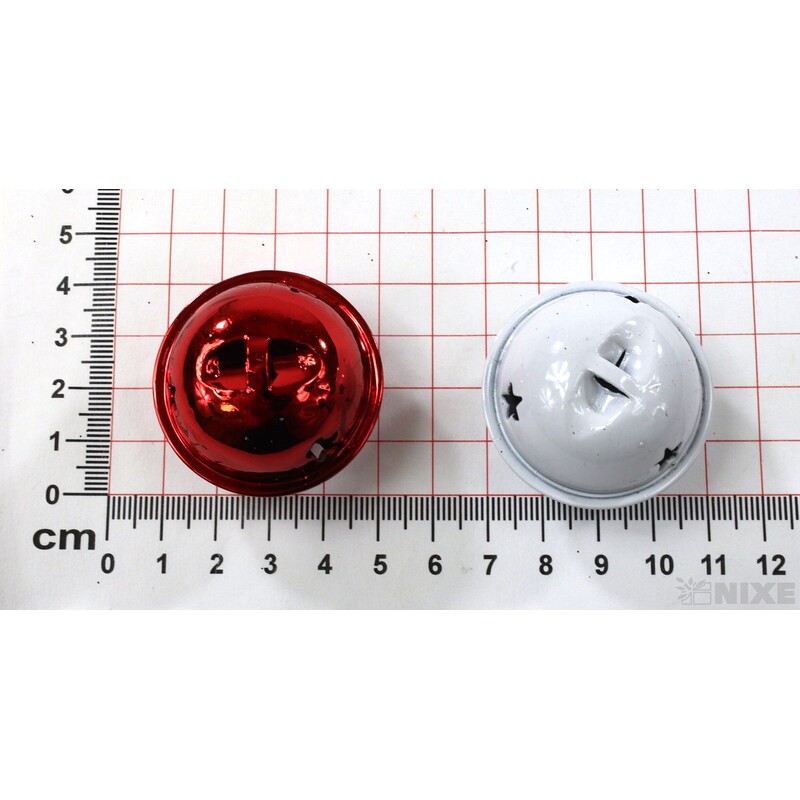 ROLNIČKY 3cm 6ks*ČERVENÁ+BÍLÁ