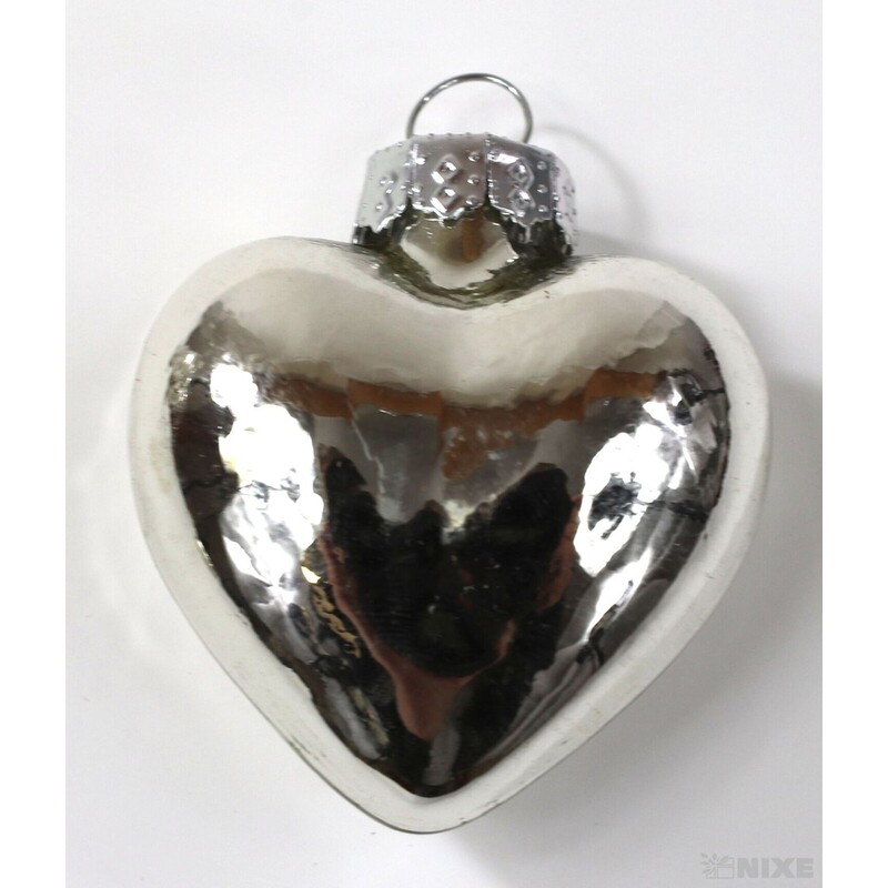 ZÁVĚS SRDCE 4,5cm 20ks*STŘÍBRNÁ