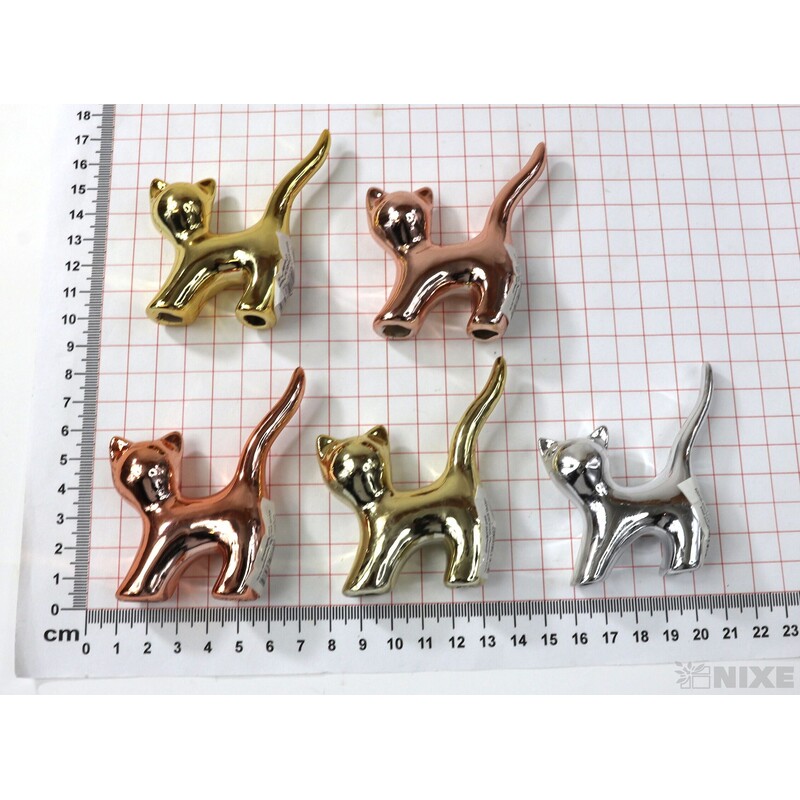 KOČKA KERAMIKA 6x7cm*MIX BAREV