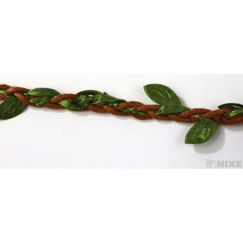 ŠŇŮRKA 8mmx10yd*ORANŽOVÁ+ZELENÁ