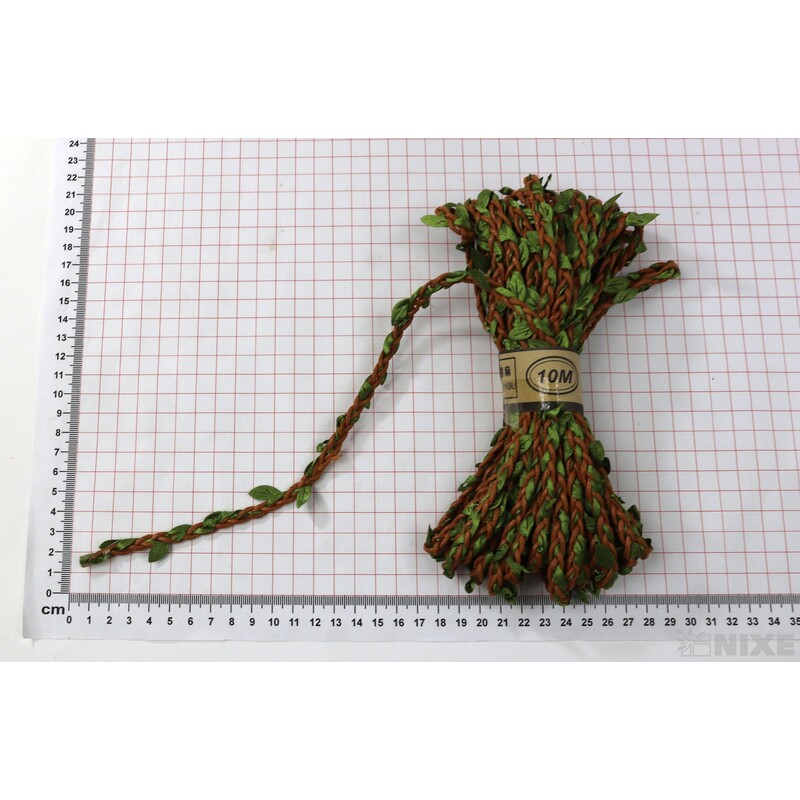 ŠŇŮRKA 8mmx10yd*ORANŽOVÁ+ZELENÁ