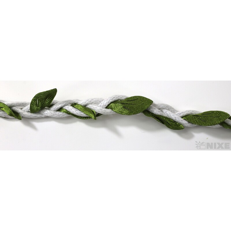 ŠŇŮRKA 8mmx10yd*BÍLÁ+ZELENÁ