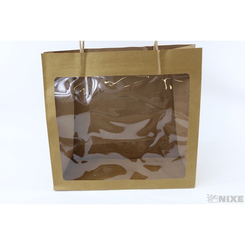 TAŠKA H OKNO 28x26x11cm*PŘÍRODNÍ