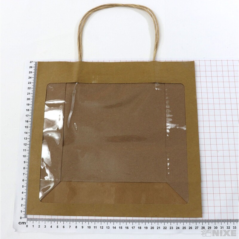 TAŠKA H OKNO 28x26x11cm*PŘÍRODNÍ