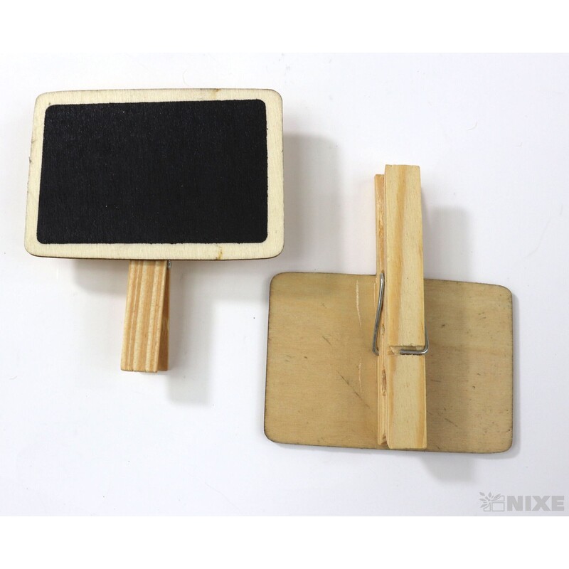 KOLÍČEK TABULE 6,5x5cm 6ks*ČERNÁ