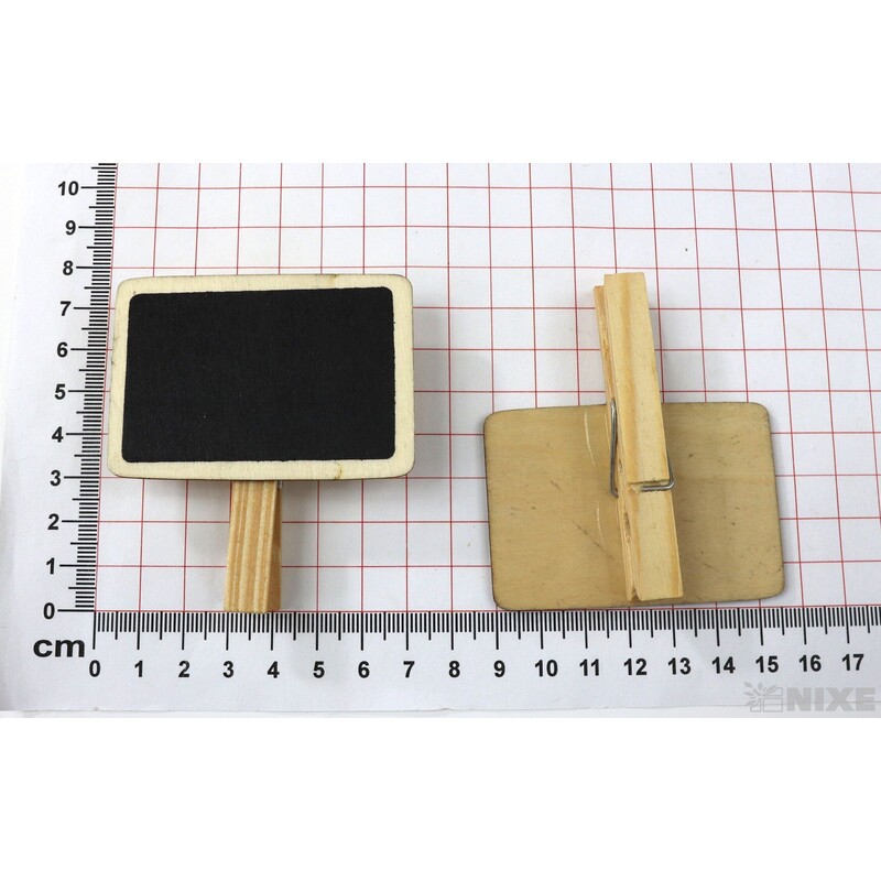 KOLÍČEK TABULE 6,5x5cm 6ks*ČERNÁ