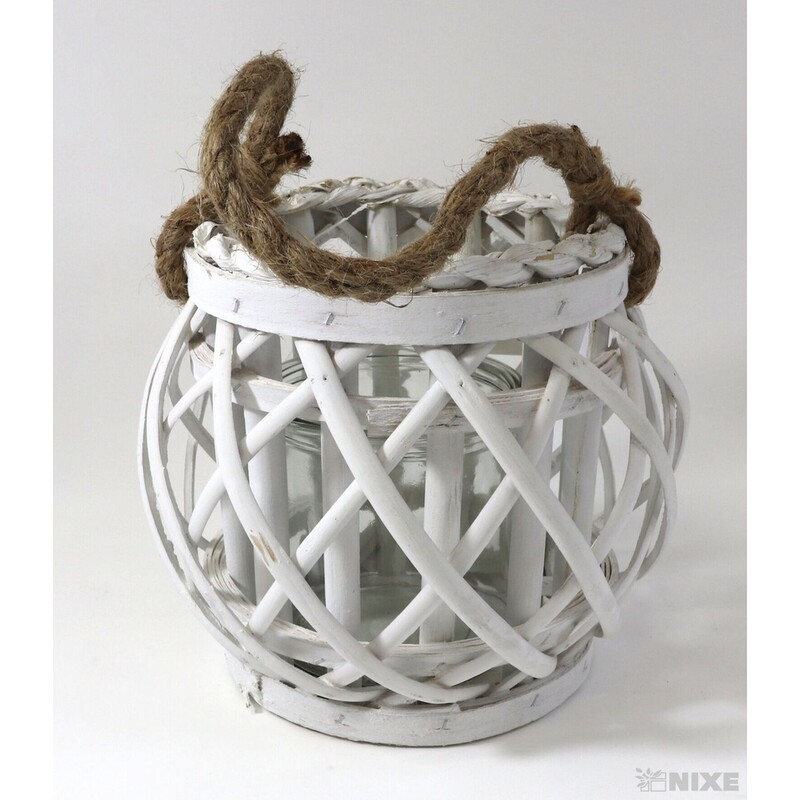 LUCERNA KULATÁ 12x16cm*BÍLÁ