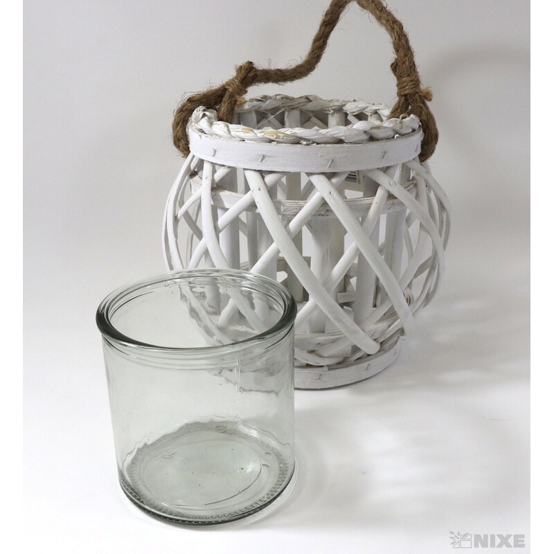 LUCERNA KULATÁ 12x16cm*BÍLÁ