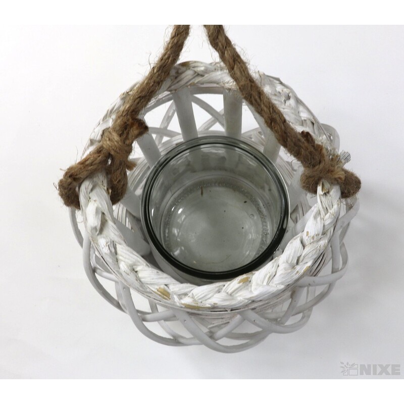 LUCERNA KULATÁ 12x16cm*BÍLÁ