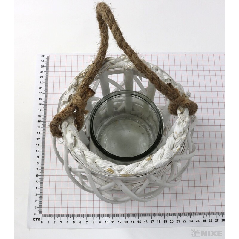 LUCERNA KULATÁ 12x16cm*BÍLÁ