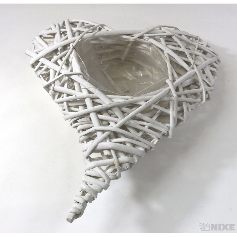 OBAL SRDCE PROUTÍ 30x39x07cm*BÍLÁ