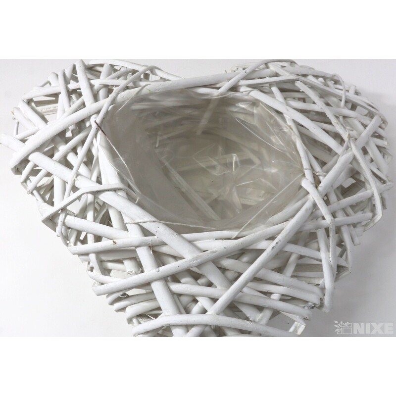 OBAL SRDCE PROUTÍ 30x39x07cm*BÍLÁ