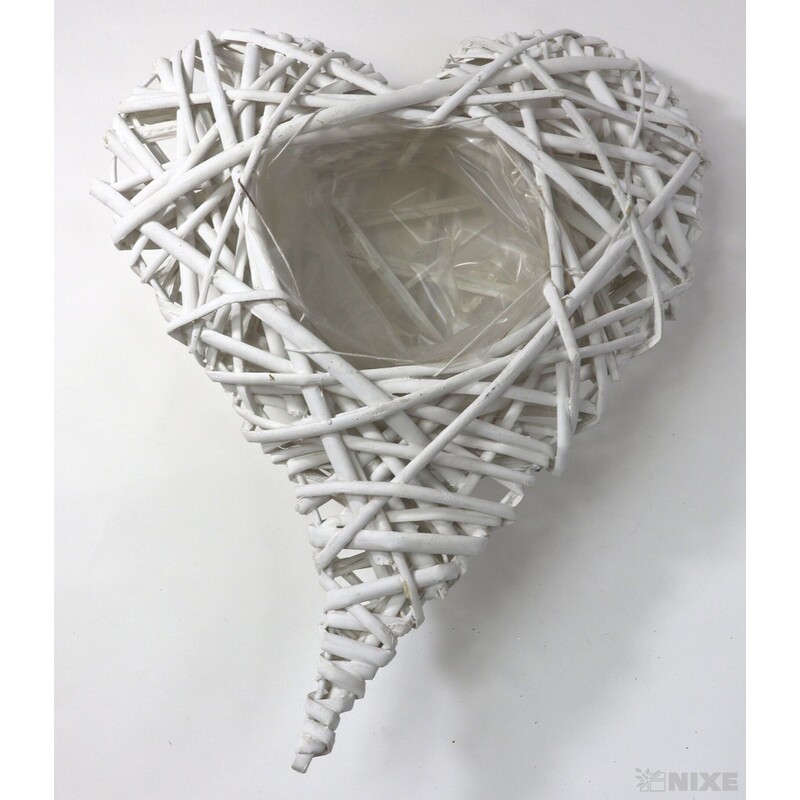 OBAL SRDCE PROUTÍ 30x39x07cm*BÍLÁ