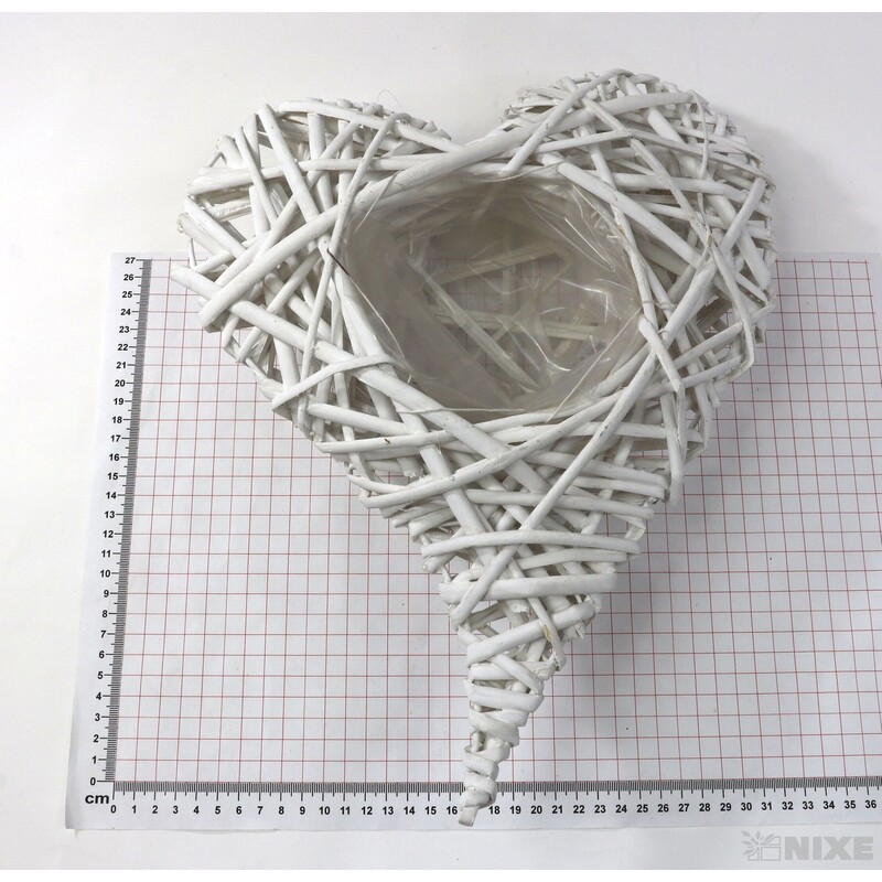 OBAL SRDCE PROUTÍ 30x39x07cm*BÍLÁ