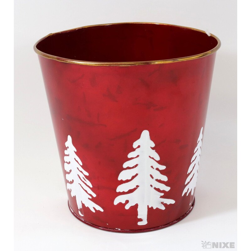 PLECHOVÝ OBAL 15x15cm*ČERVENÁ