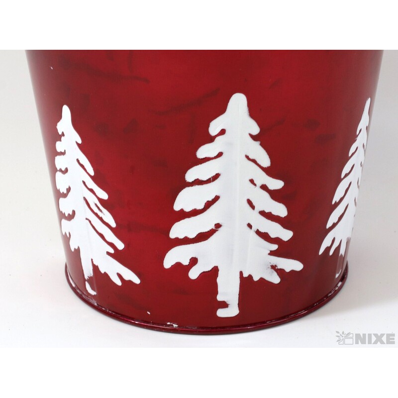 PLECHOVÝ OBAL 15x15cm*ČERVENÁ