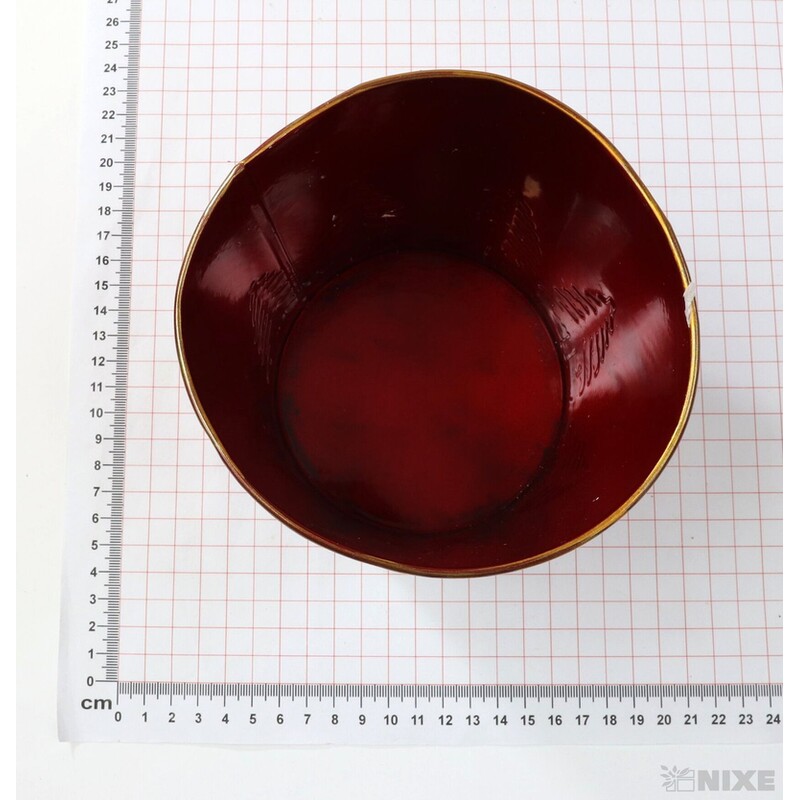 PLECHOVÝ OBAL 15x15cm*ČERVENÁ