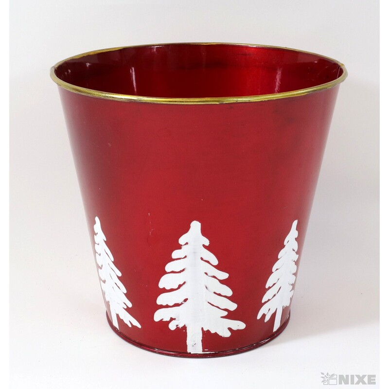 PLECHOVÝ OBAL 14x14cm*ČERVENÁ