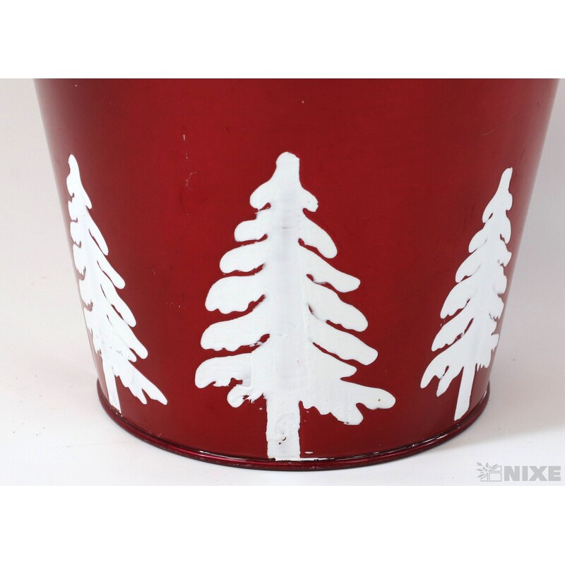 PLECHOVÝ OBAL 14x14cm*ČERVENÁ