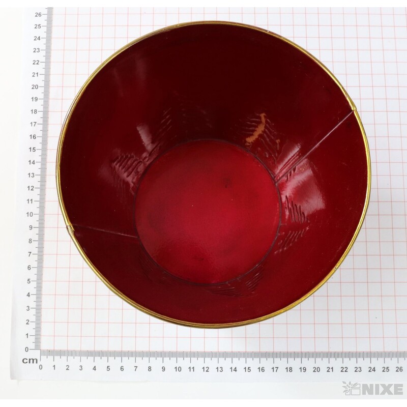 PLECHOVÝ OBAL 14x14cm*ČERVENÁ