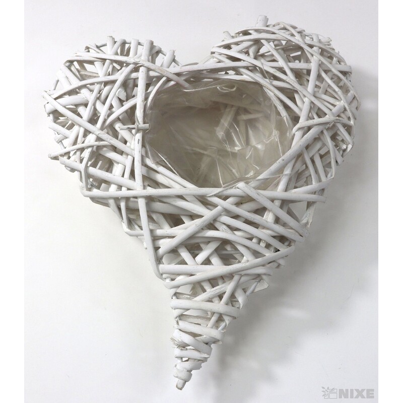 OBAL SRDCE PROUTÍ 22x28x05cm*BÍLÁ