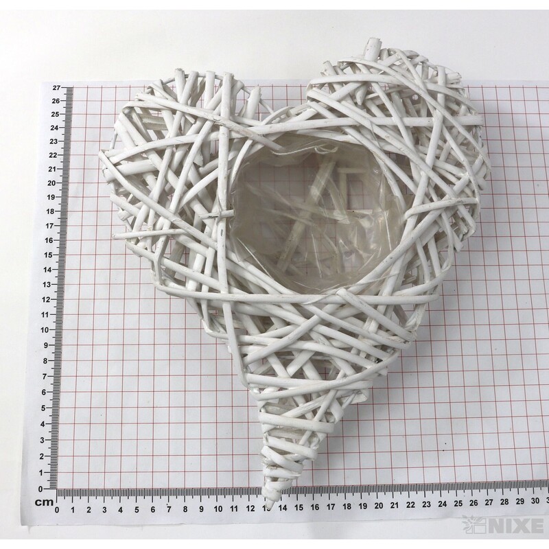 OBAL SRDCE PROUTÍ 22x28x05cm*BÍLÁ