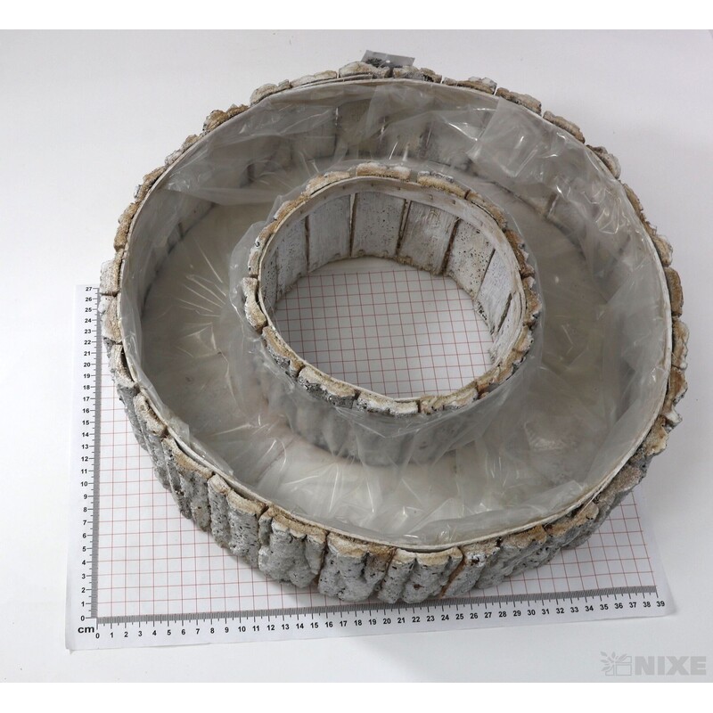 OBAL KŮRA KOLO 37x09cm*BÍLÁ