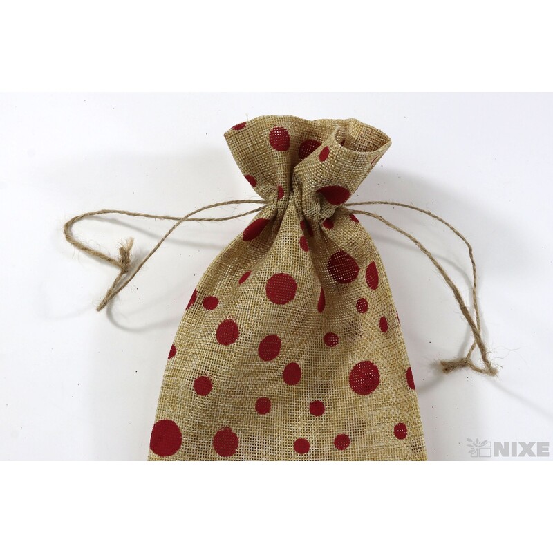 SÁČEK DEKORAČNÍ JUTA 12ks*ZLATÁ