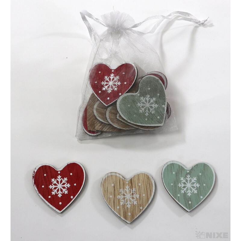 SRDCE D NALEP 4,5cm 12ks*MIX BAREV