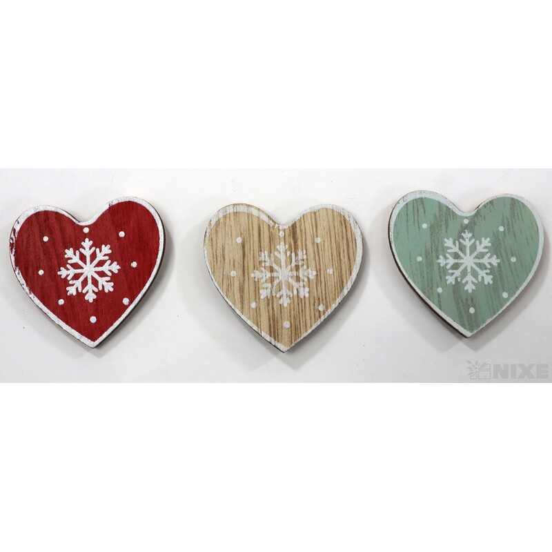 SRDCE D NALEP 4,5cm 12ks*MIX BAREV