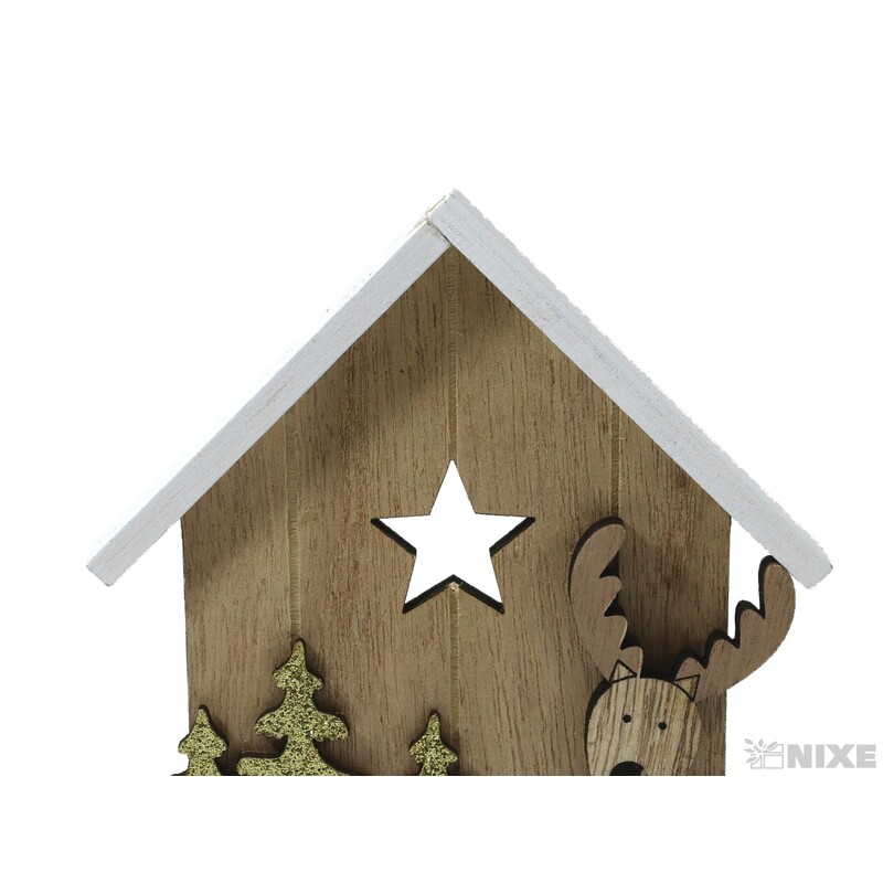 DOMEČEK 14x3x20cm*ZLATÁ