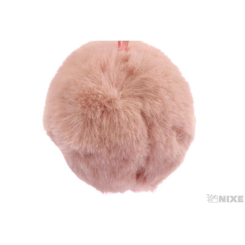 ZÁVĚS KOULE KOŽEŠINA 7cm 4ks*RŮŽOVÁ