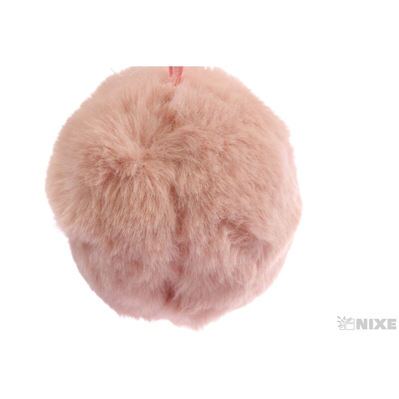 ZÁVĚS KOULE KOŽEŠINA 7cm 4ks*RŮŽOVÁ