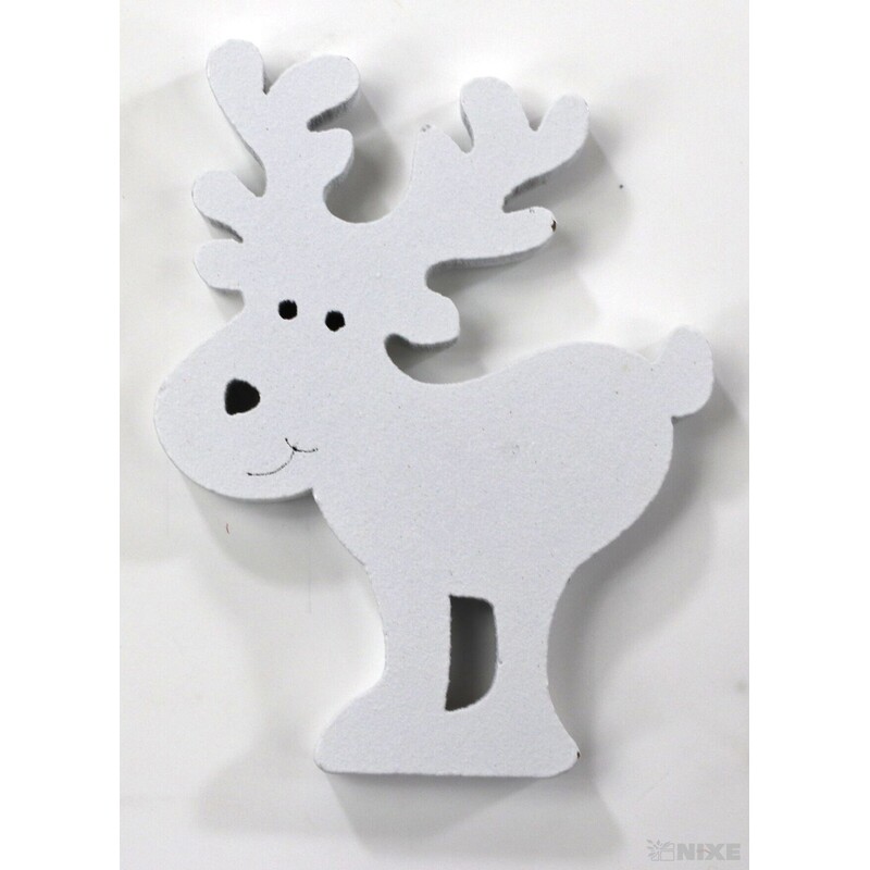 VÁNOCE MIX 4x3cm 10ks*BÍLÁ