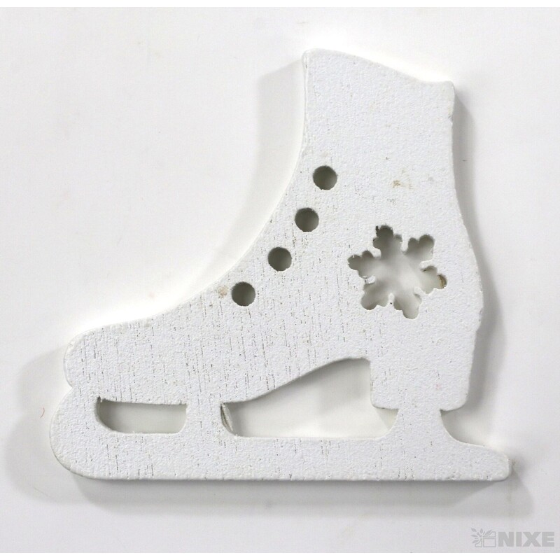 VÁNOCE MIX 4x3cm 10ks*BÍLÁ