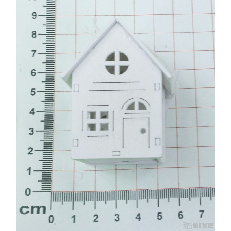 ZÁVĚS DOMEČEK 6cm*BÍLÁ