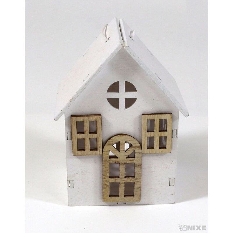 ZÁVĚS DOMEČEK 10cm*BÍLÁ