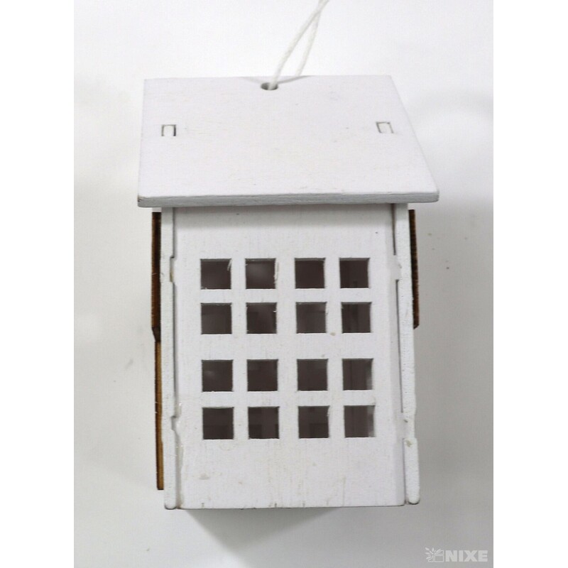 ZÁVĚS DOMEČEK 10cm*BÍLÁ